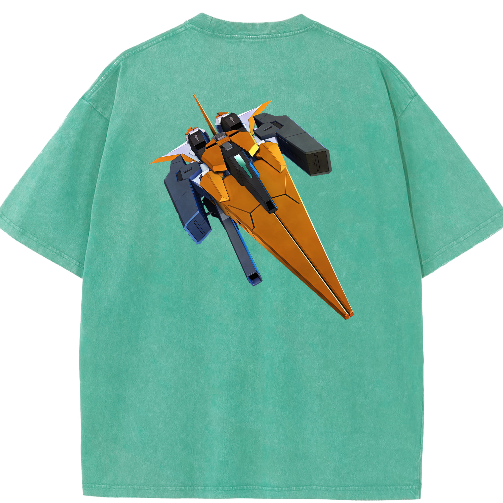（画像用） 機動戦士ガンダム Mobile Suit Gundam 綿100% ヴィンテージ風 半袖Tシャツ（背面プリント）